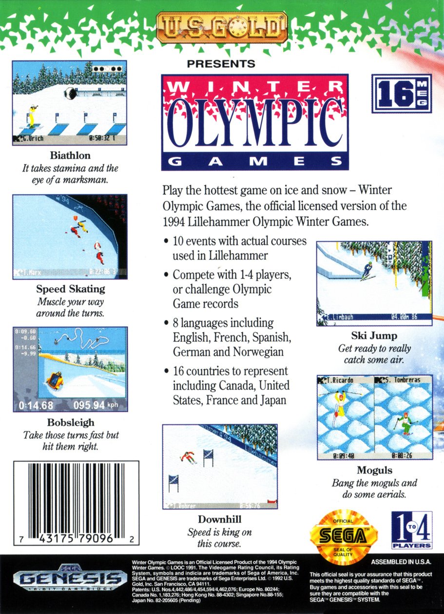 video game Winter Olympics: Lillehammer 94 Image