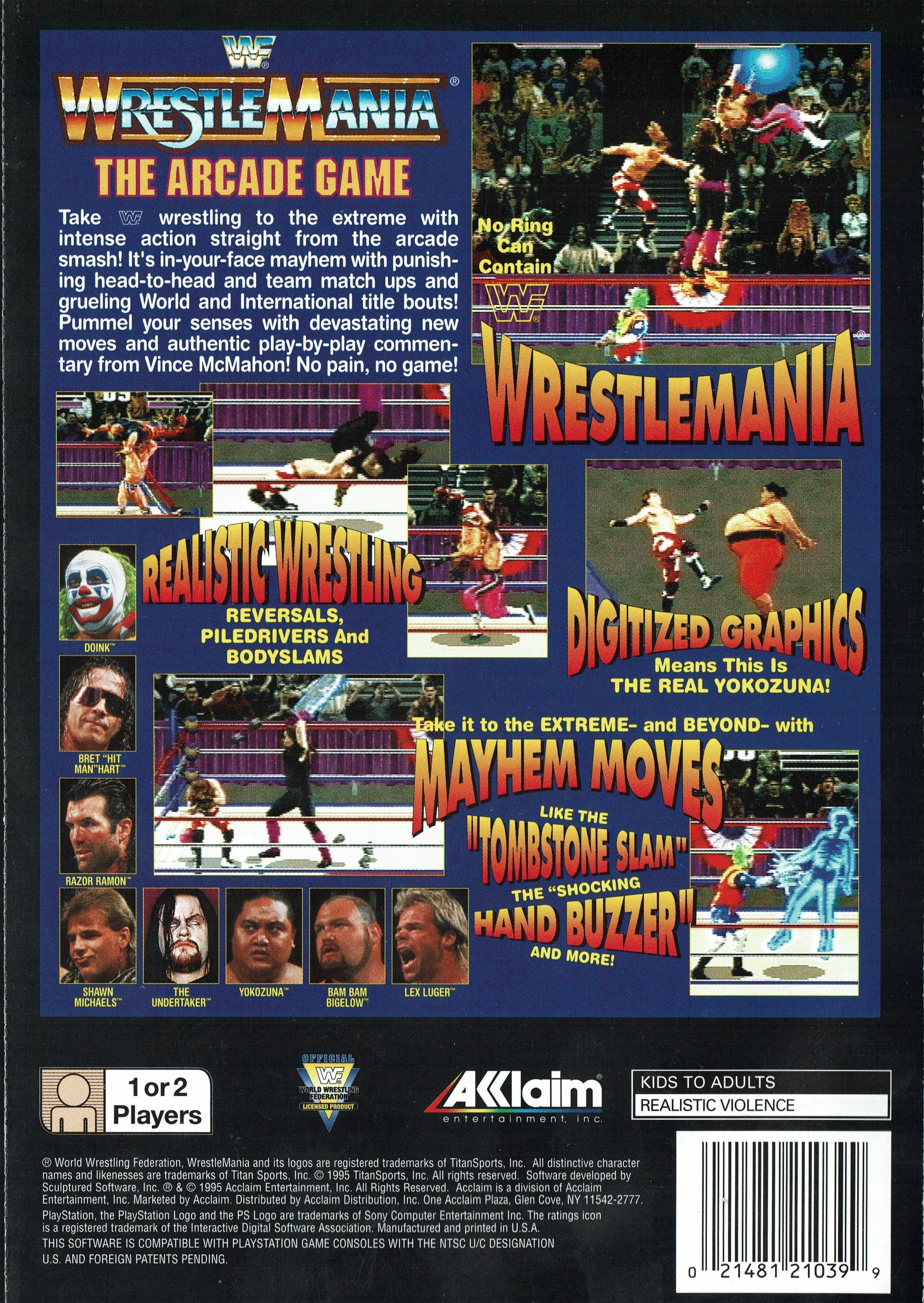 video game WWF WrestleMania: The Arcade Game Image