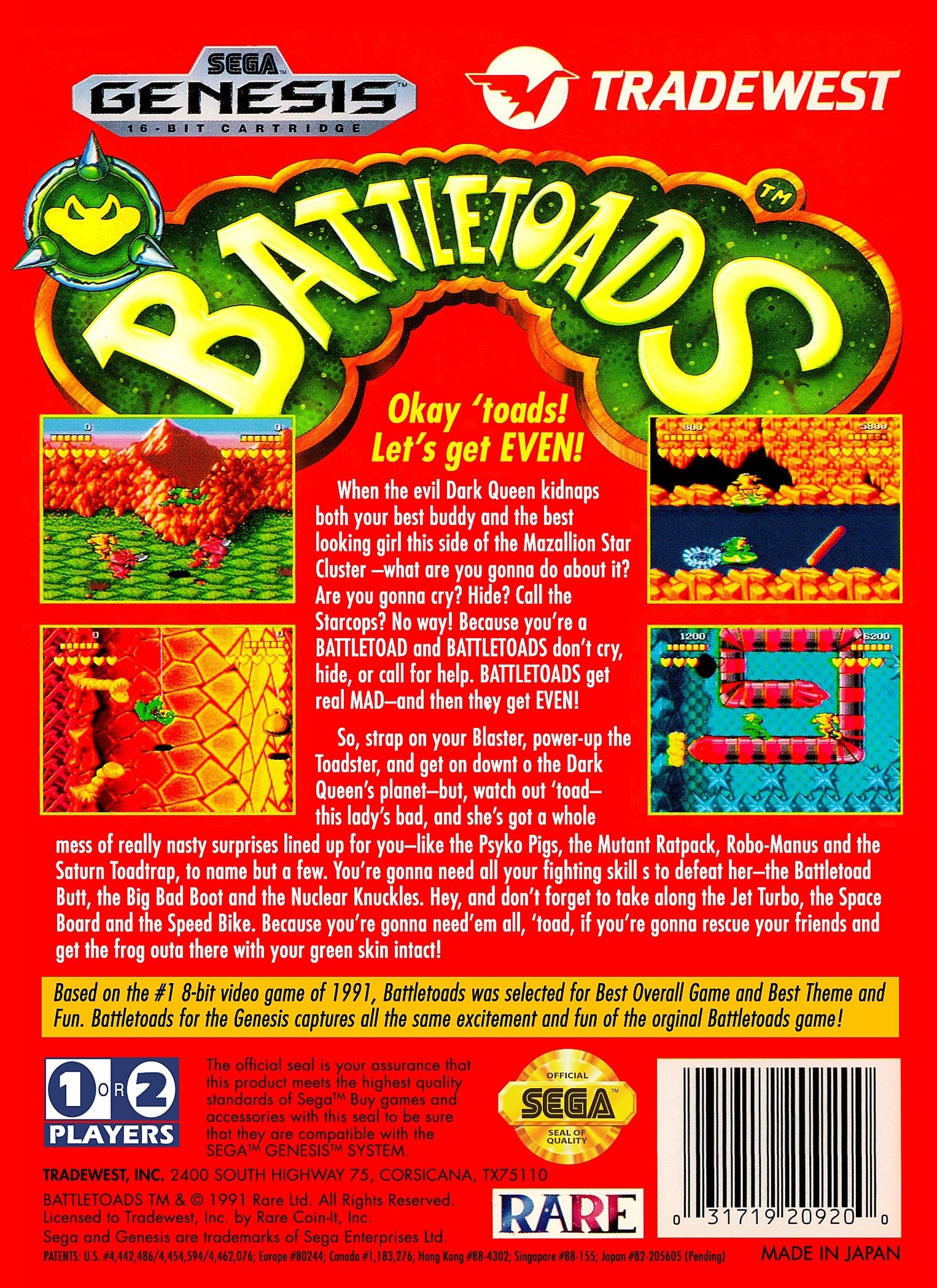 video game Battletoads Image
