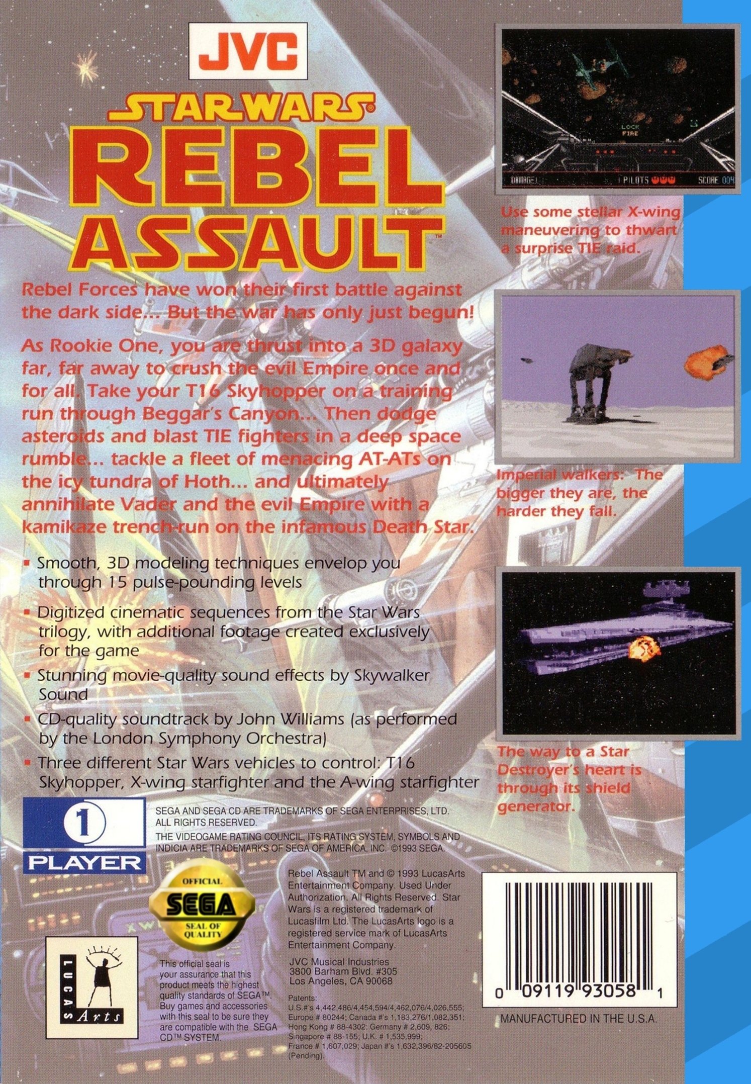 video game Star Wars: Rebel Assault Image