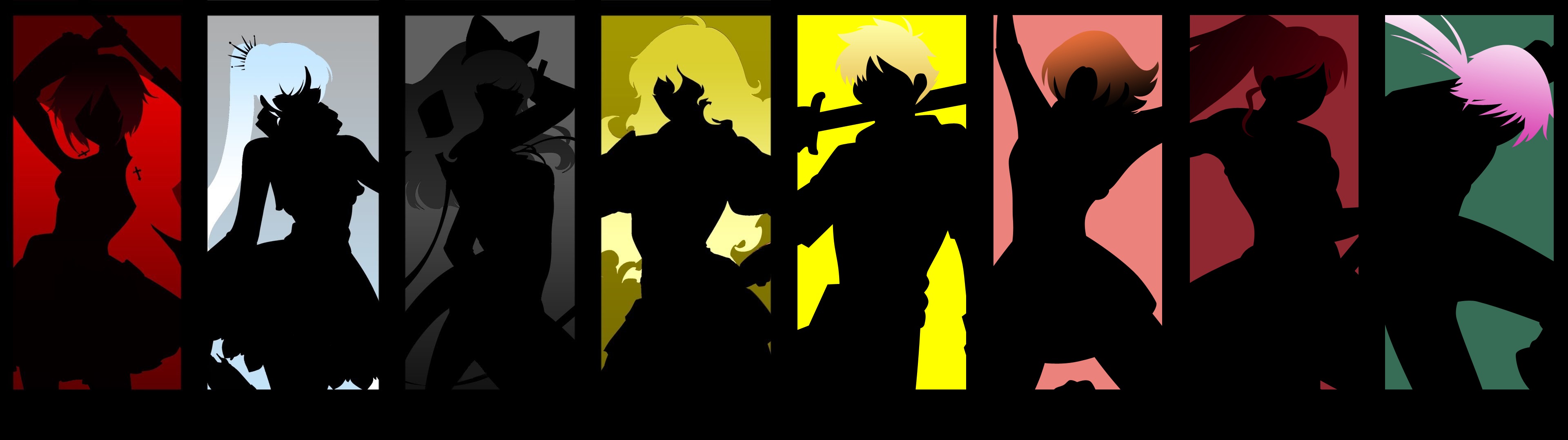 RWBY Character Silhouettes