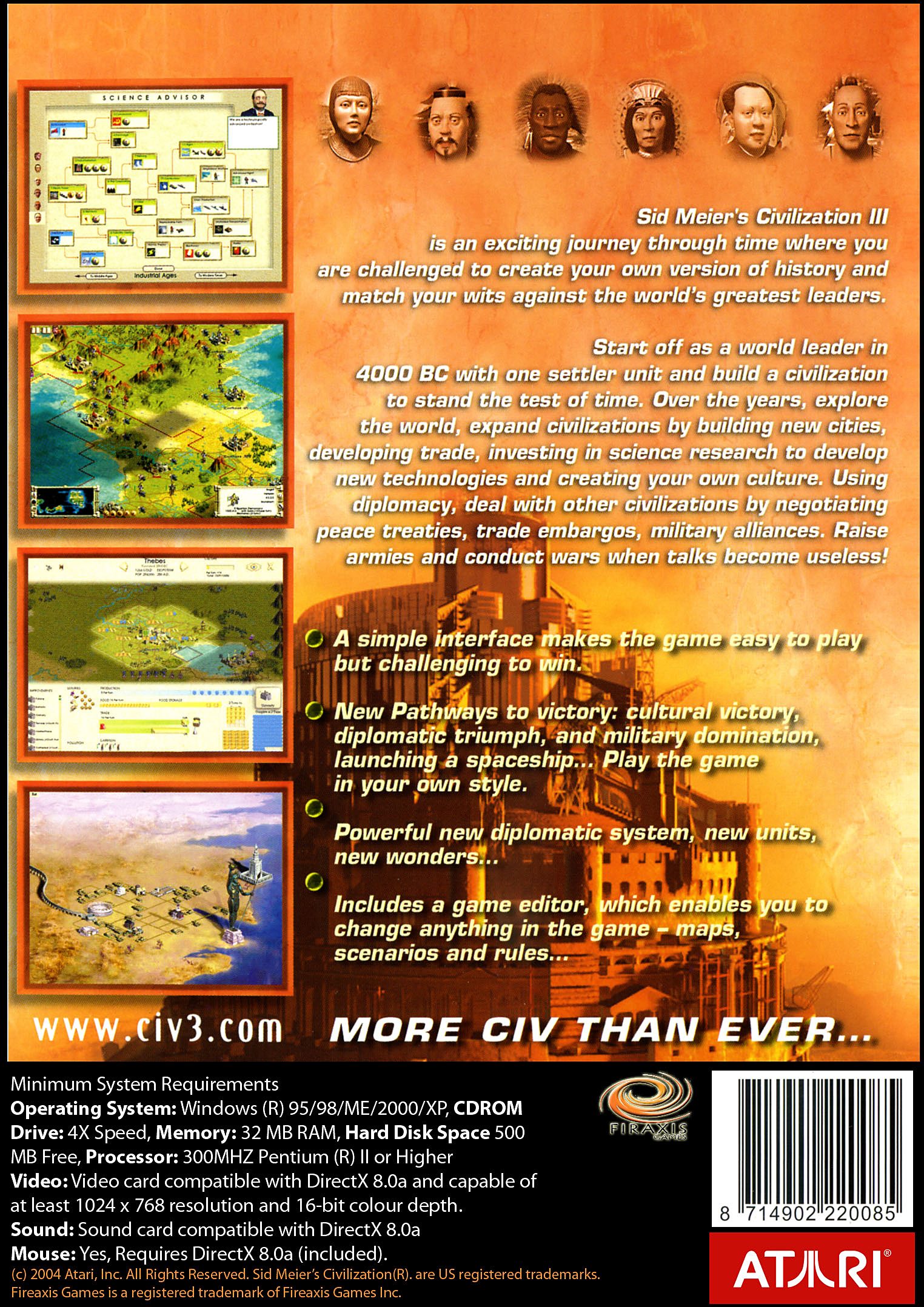 Sid Meier’s Civilization III download the last version for mac