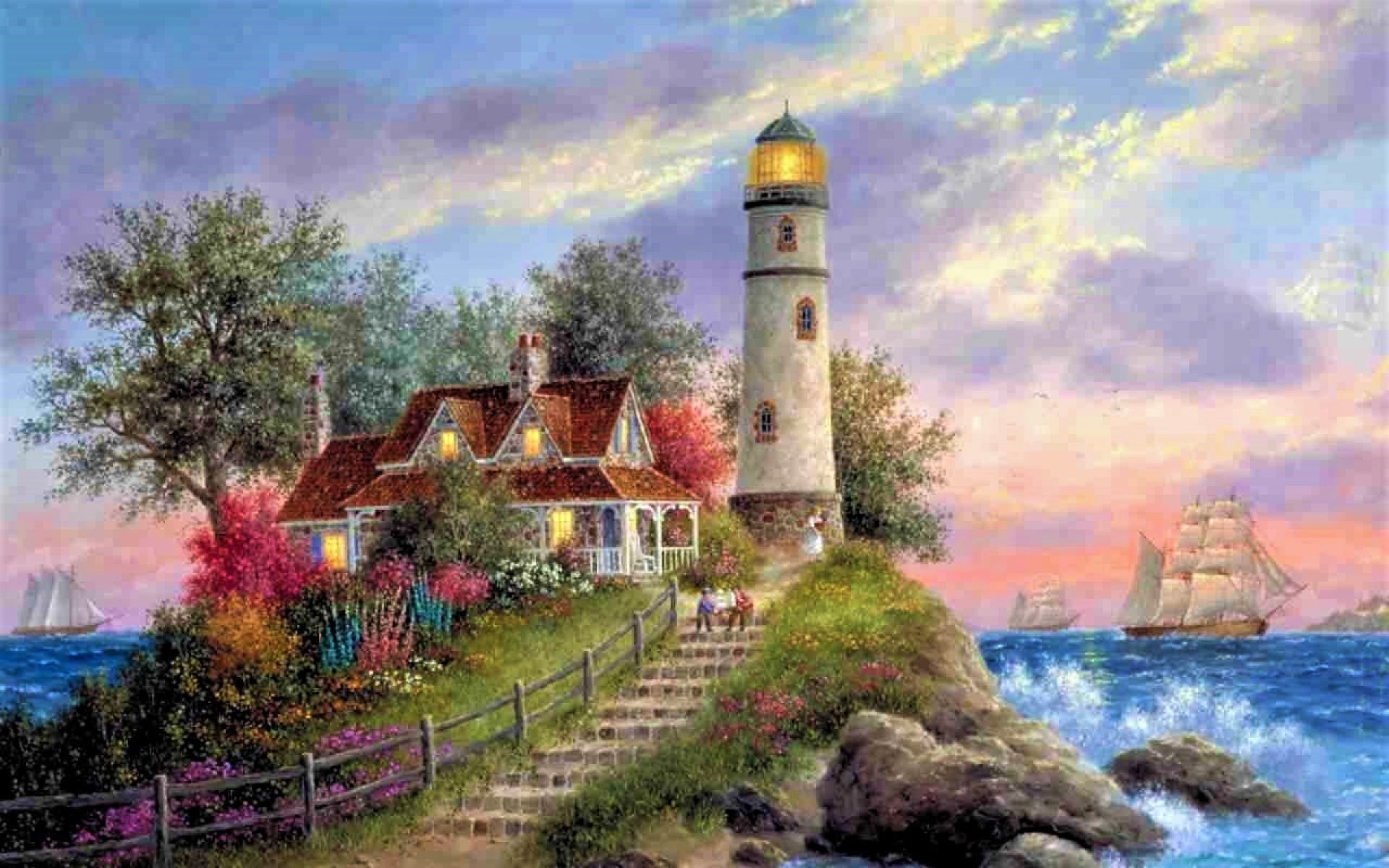 Most Beautiful Lighthouses Paintings