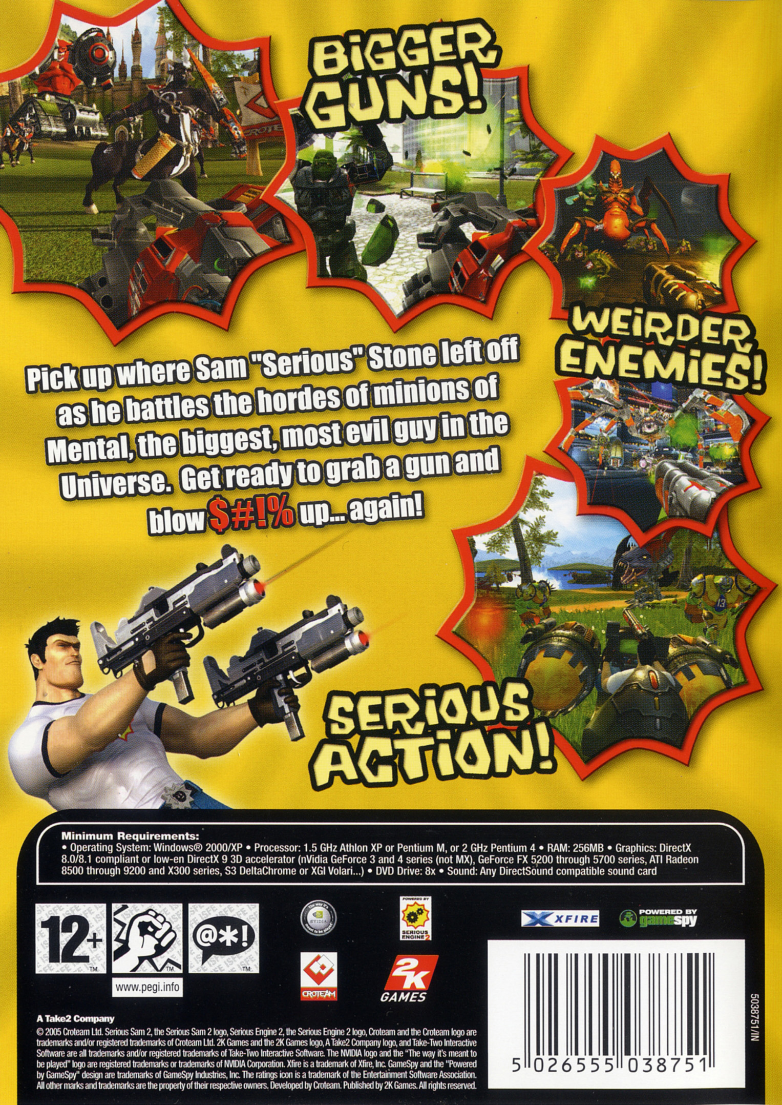 Serious engine. Serious Sam. Serious Sam 2 коробка. Логотип игры Сириус Сэм 2. Serious Sam 2 обложка.