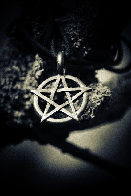necklace dark pentagram occult Image