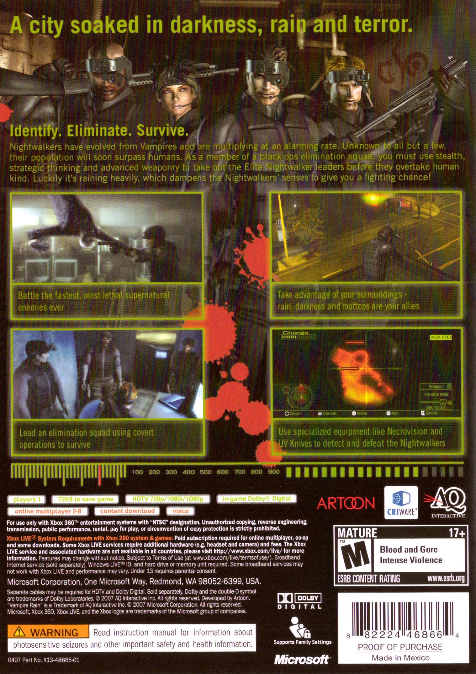 video game Vampire Rain Image