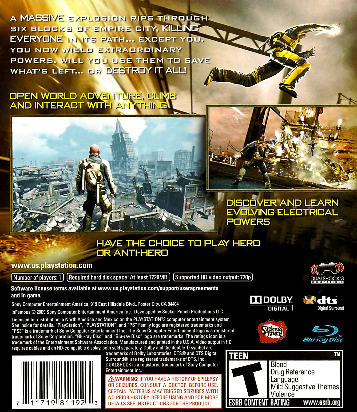 video game inFAMOUS Image