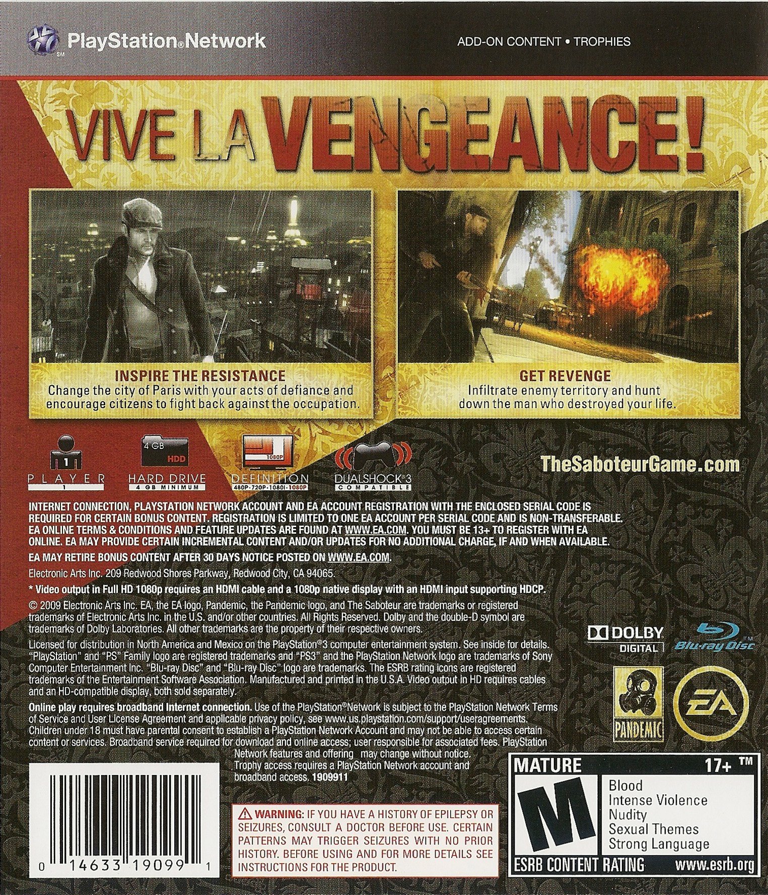 video game The Saboteur Image