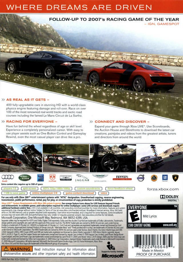 video game Forza Motorsport Image