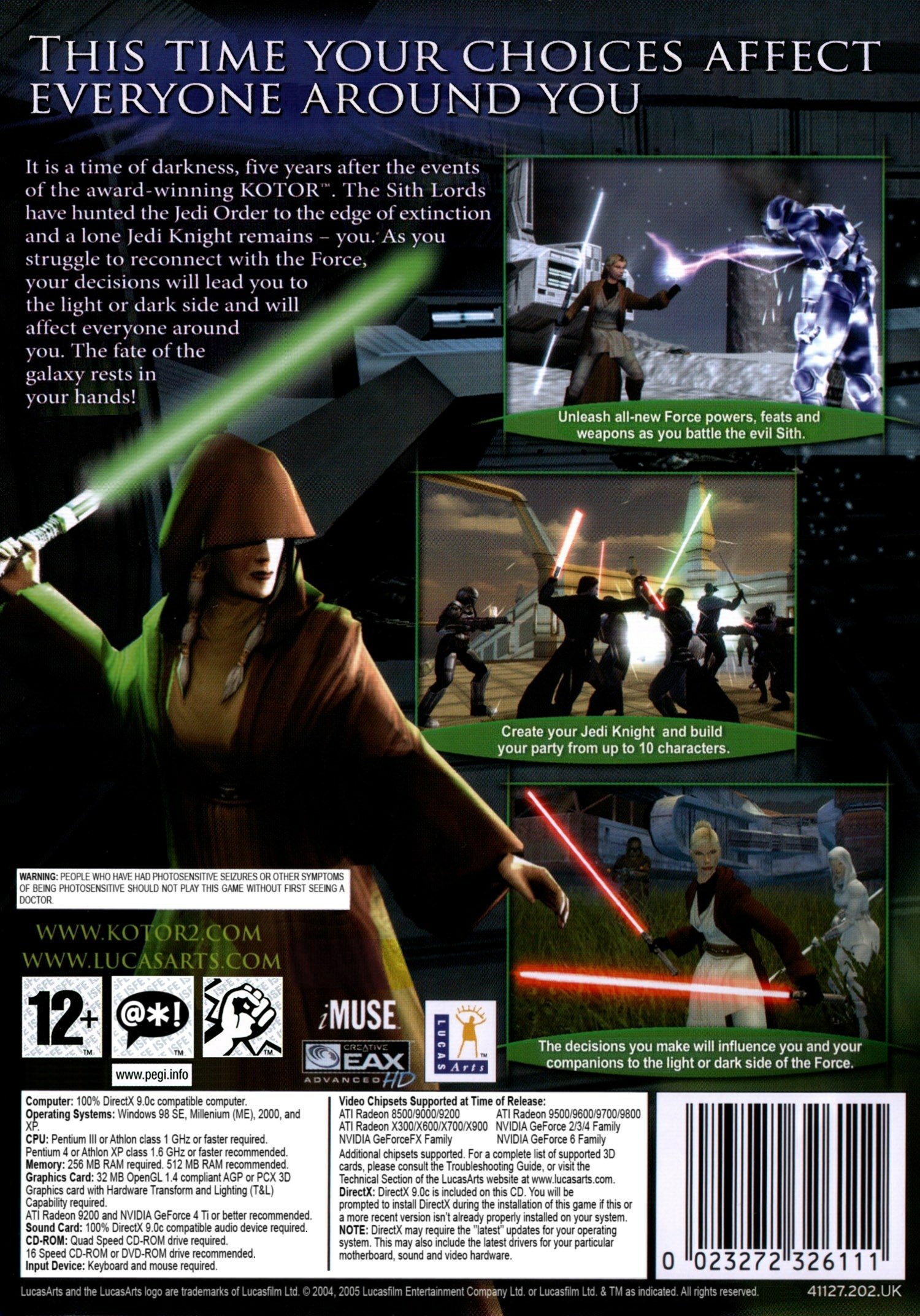 video game Star Wars: Knights of the Old Republic II The Sith Lords Image