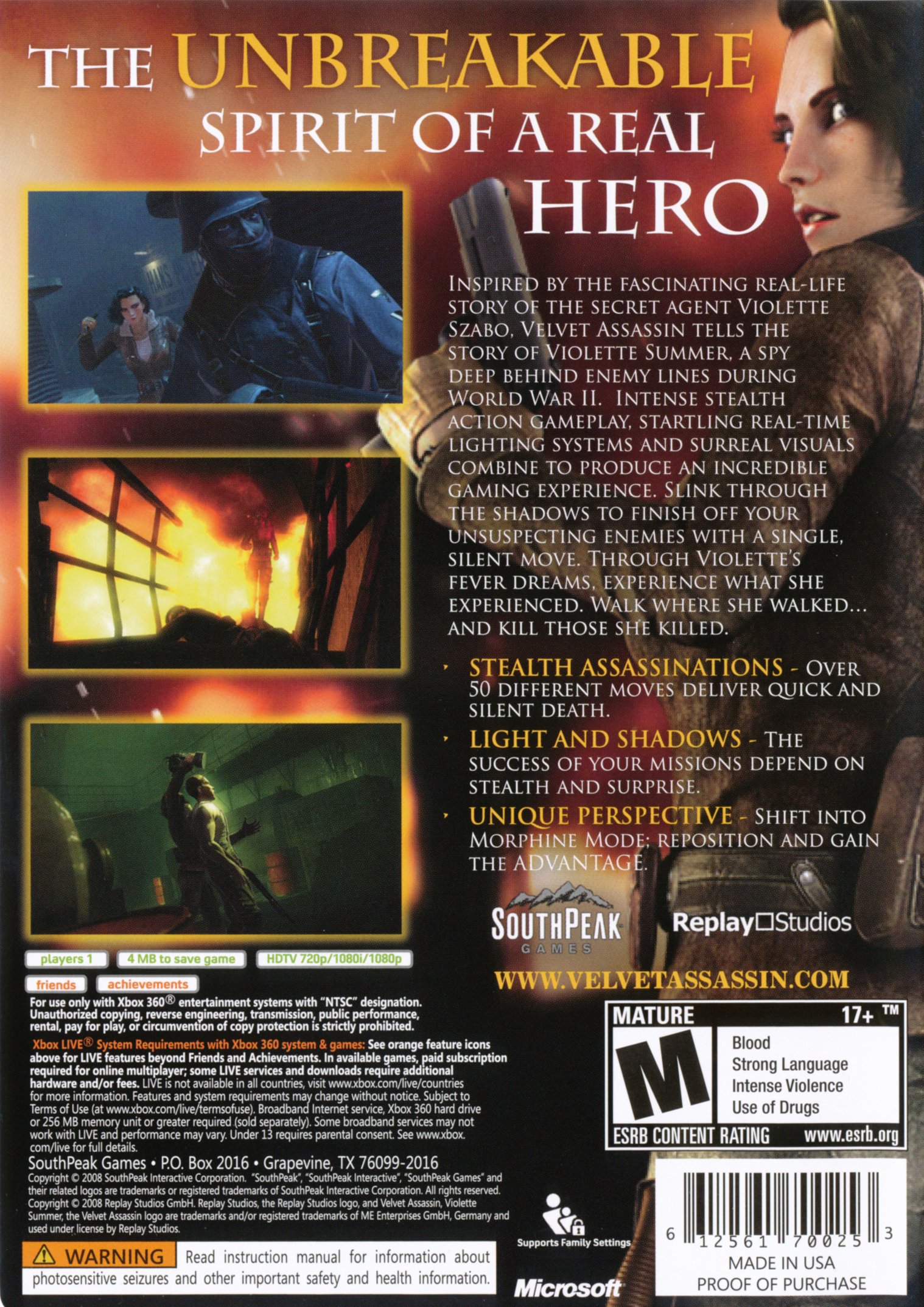 video game velvet assassin Image