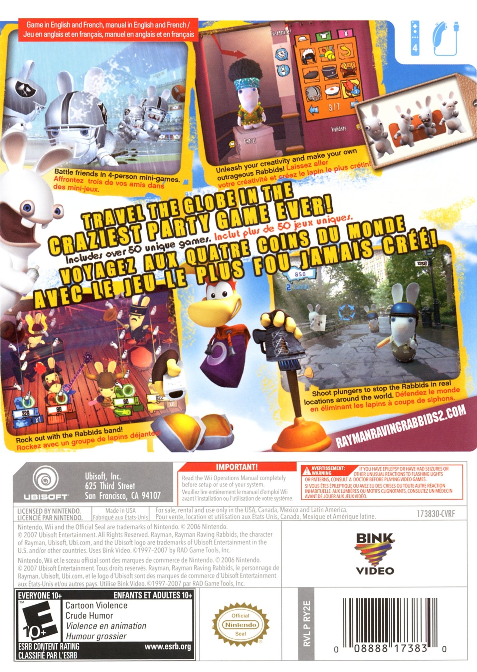 video game Rayman Raving Rabbids 2 Image