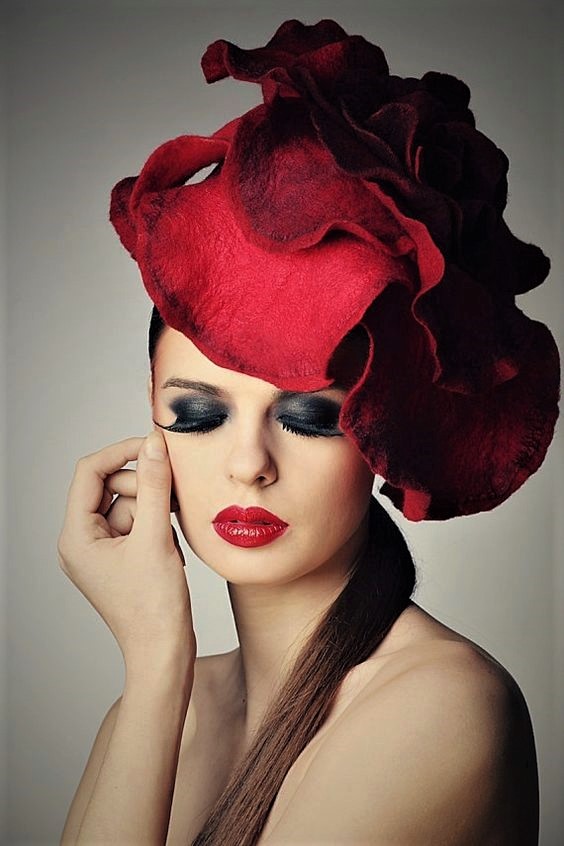 Woman with Flower Hat - Image Abyss