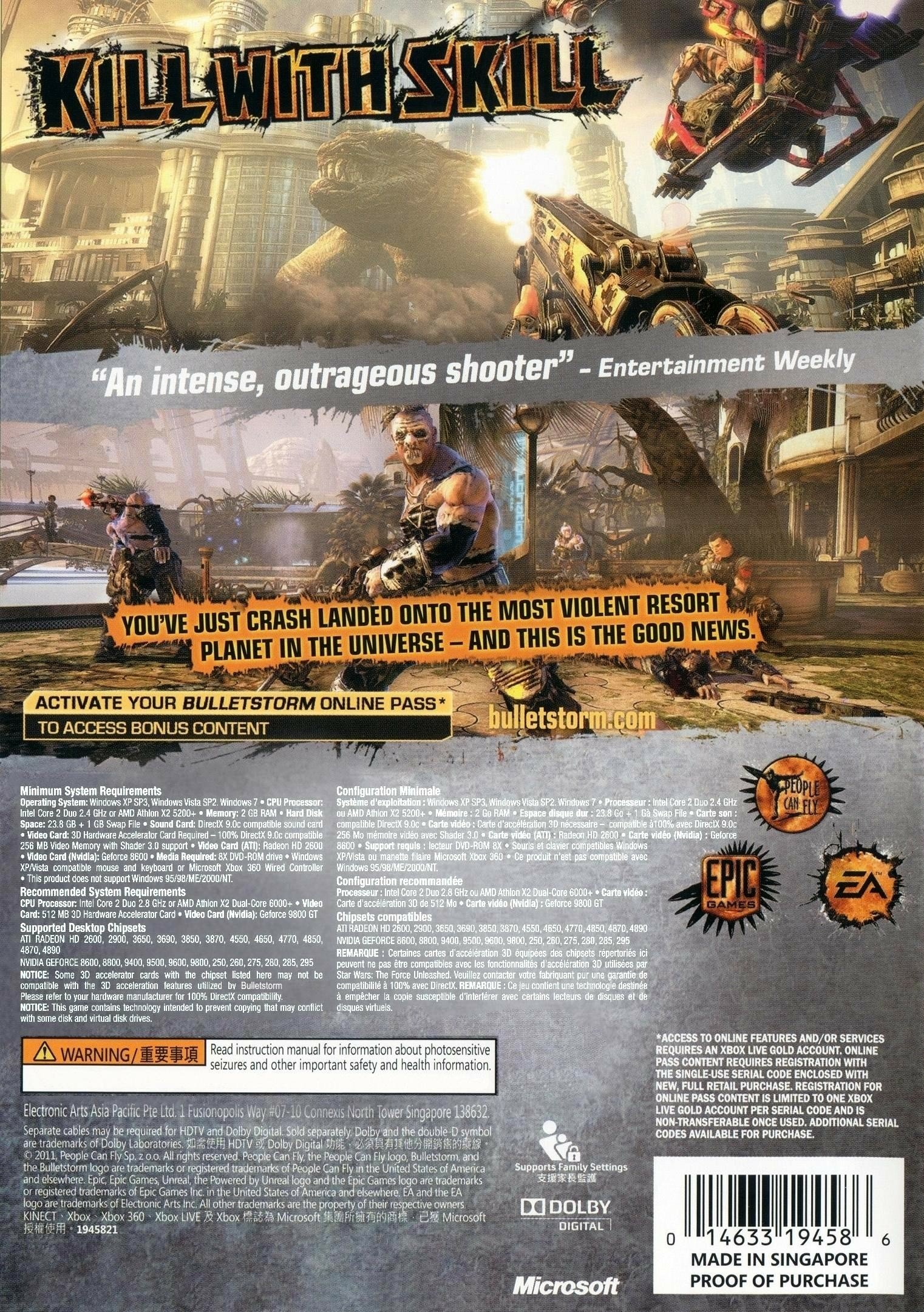 video game Bulletstorm Image