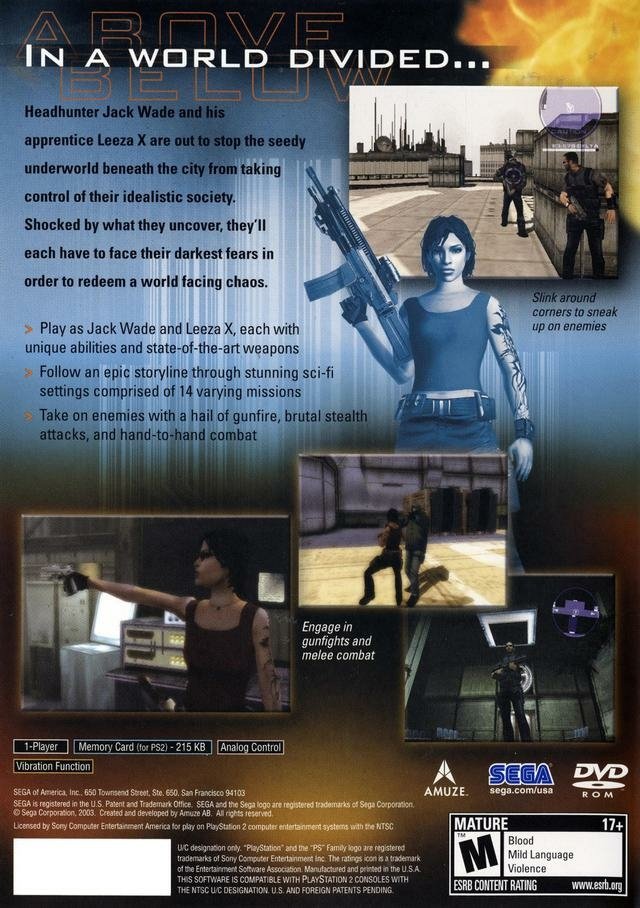 video game Headhunter: Redemption Image