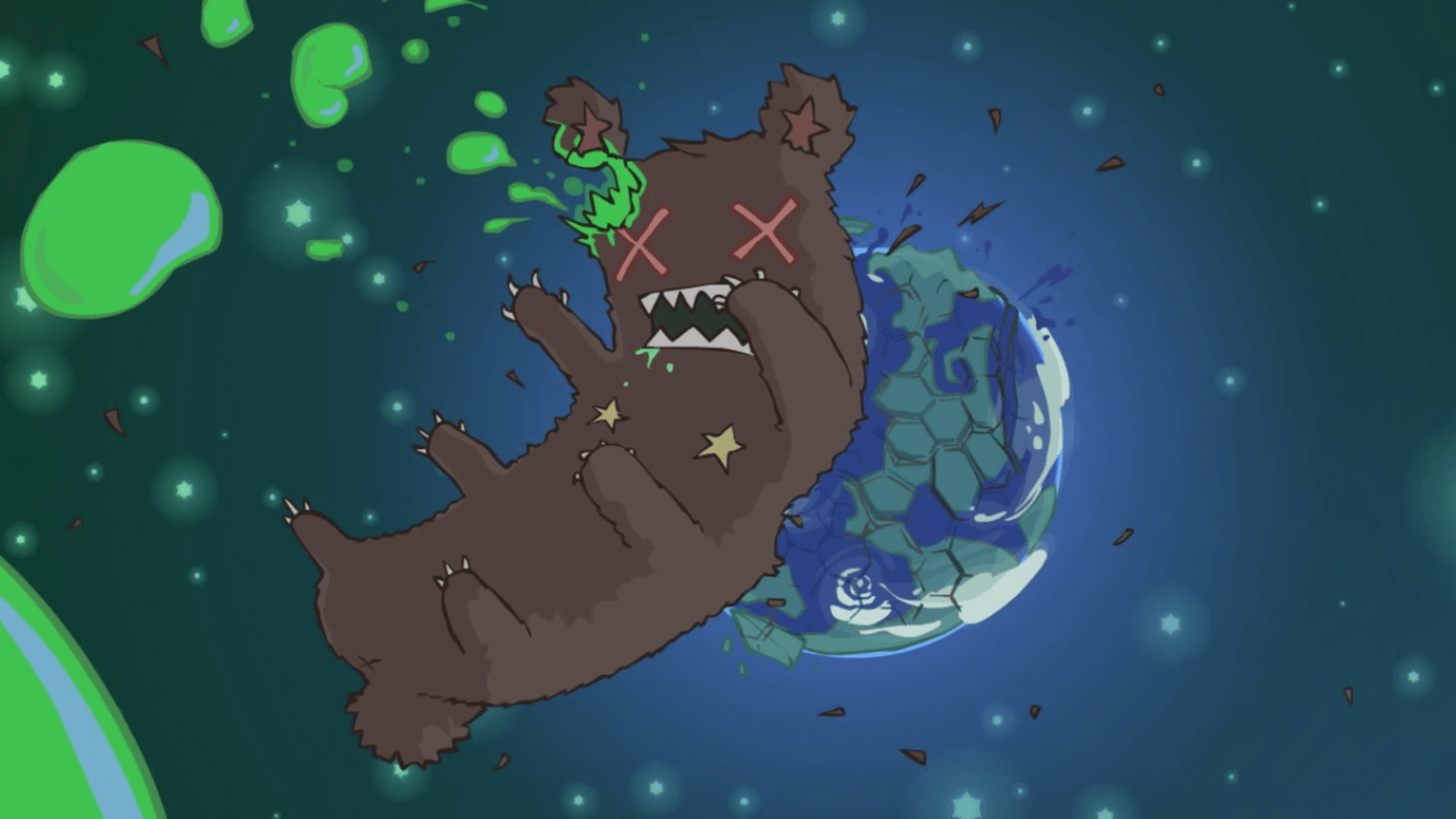 video game Pit People cartoon bear space Image