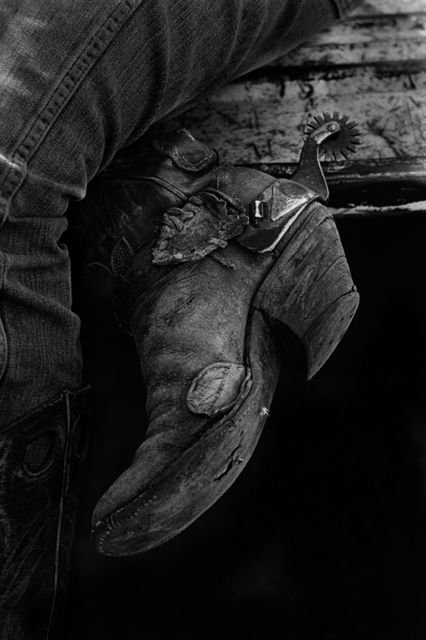 spurs boots man cowboy Image
