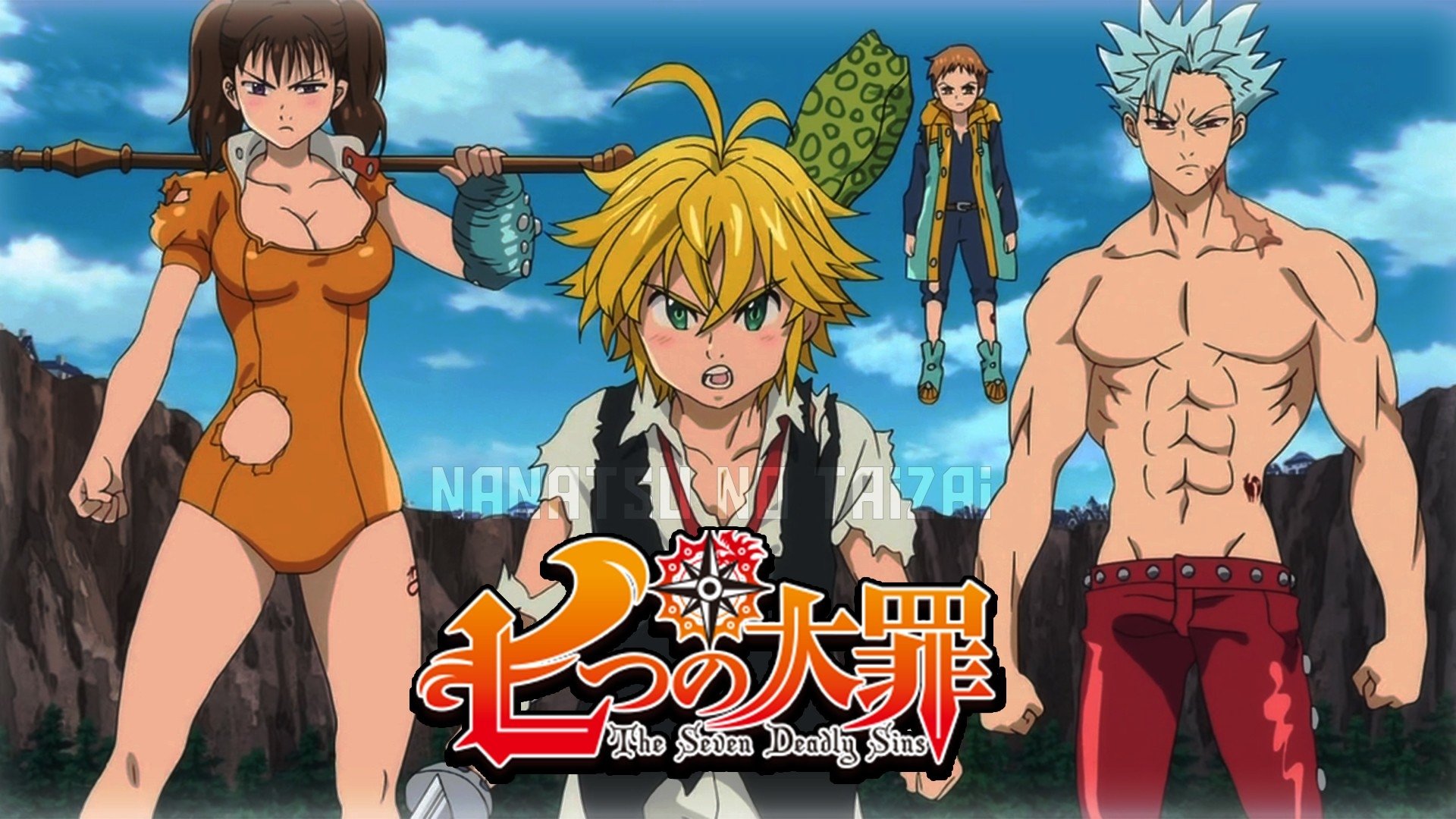 Diane (The Seven Deadly Sins) King (The Seven Deadly Sins) Ban (The Seven Deadly Sins) Meliodas (The Seven Deadly Sins) Anime The Seven Deadly Sins Image