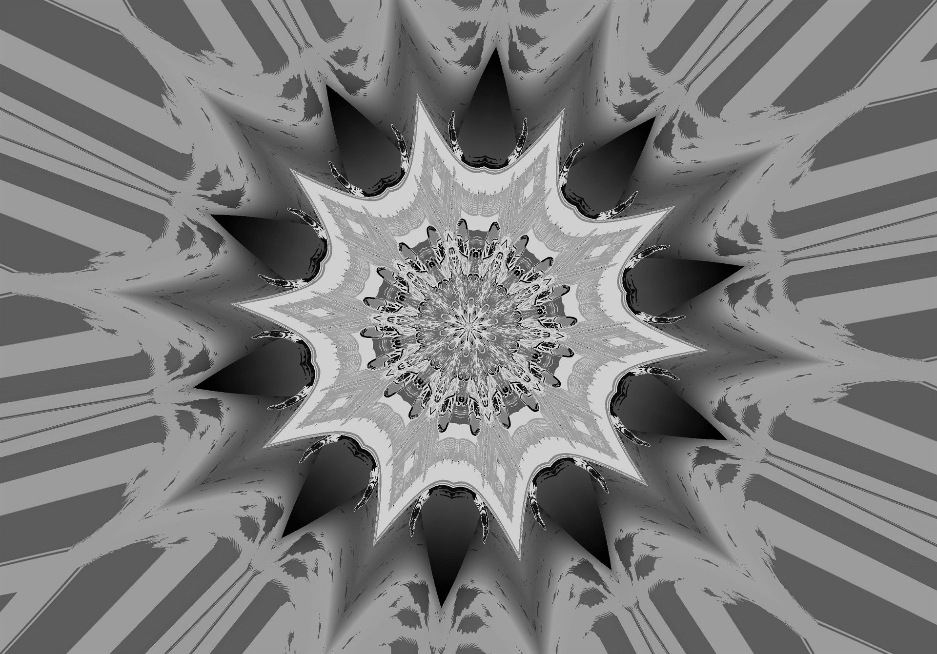 Silver and Grey Digital Artwork by lonewolf6738 by lonewolf6738