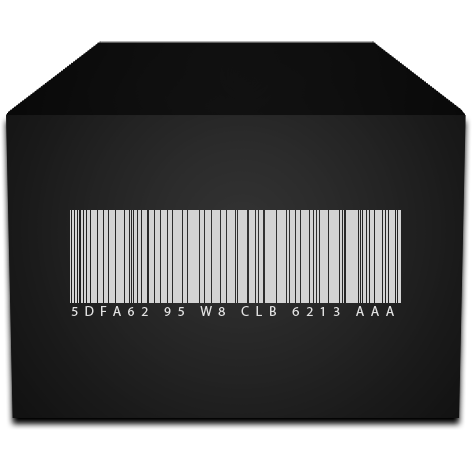 Inverted Black Folder Box Barcode by SiriusLee