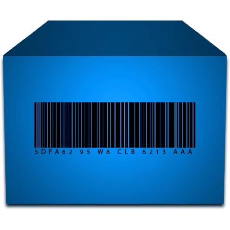 Blue Folder Box Barcode by SiriusLee