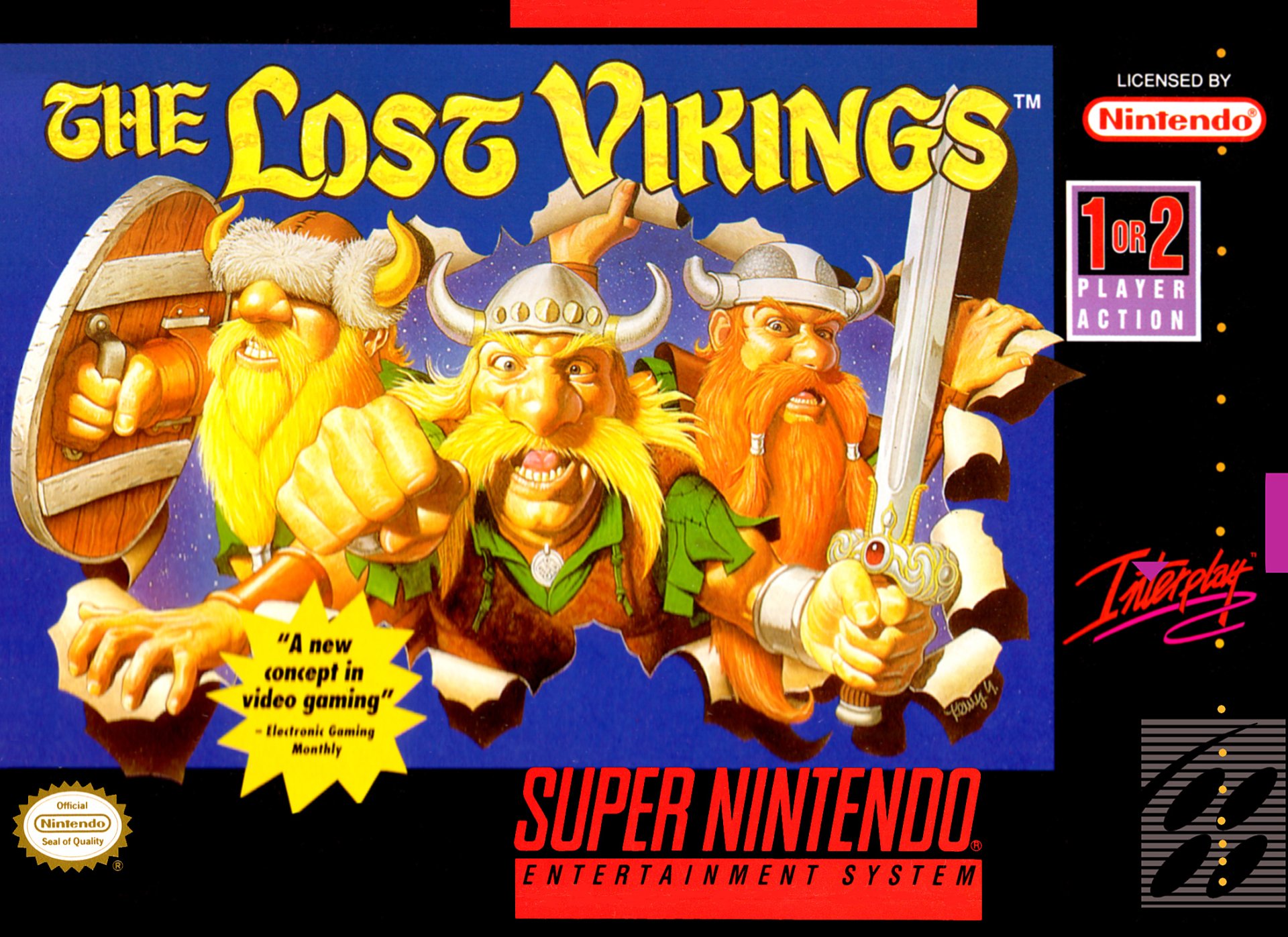 the lost vikings video game charcaters