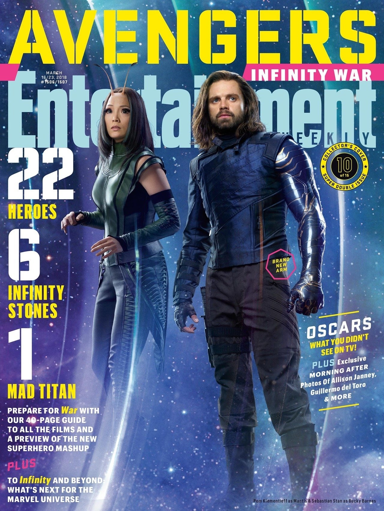 Bucky Barnes Pom Klementieff Sebastian Stan Winter Soldier Mantis (Marvel Comics) movie Avengers: Infinity War Image