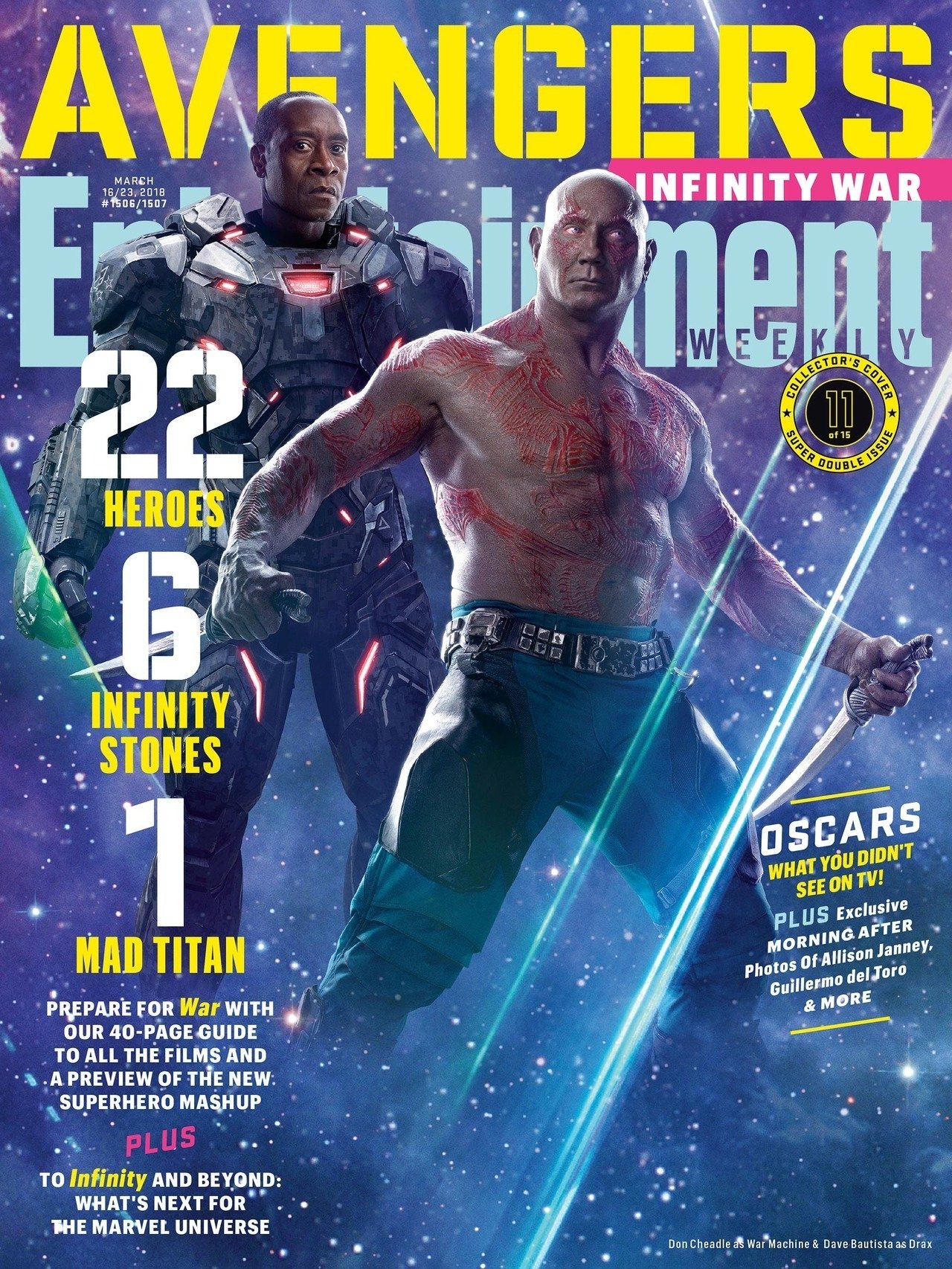 Dave Bautista Don Cheadle War Machine Drax The Destroyer movie Avengers: Infinity War Image