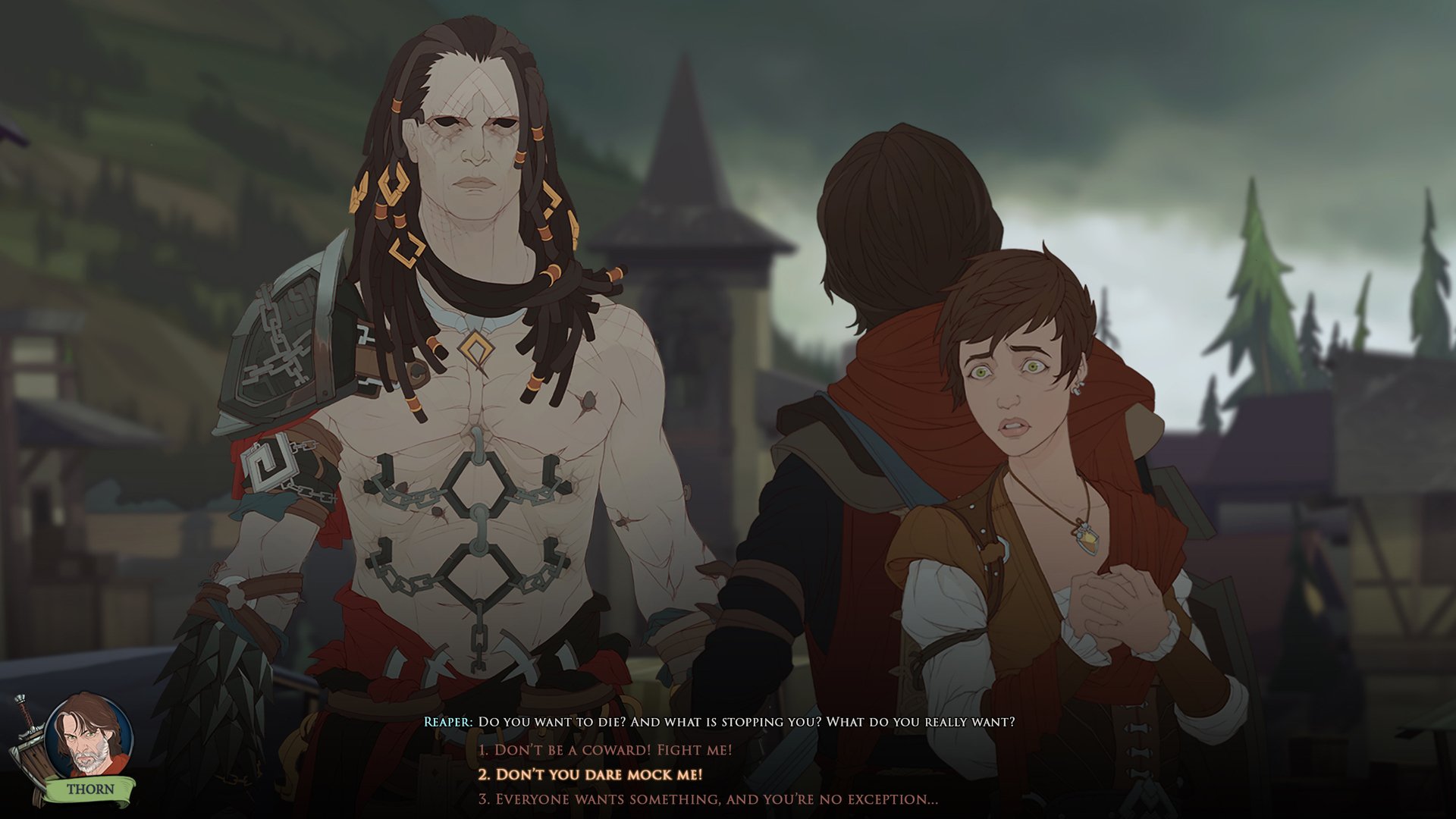 video game Ash of Gods: Redemption fantasy animation dialogue Image