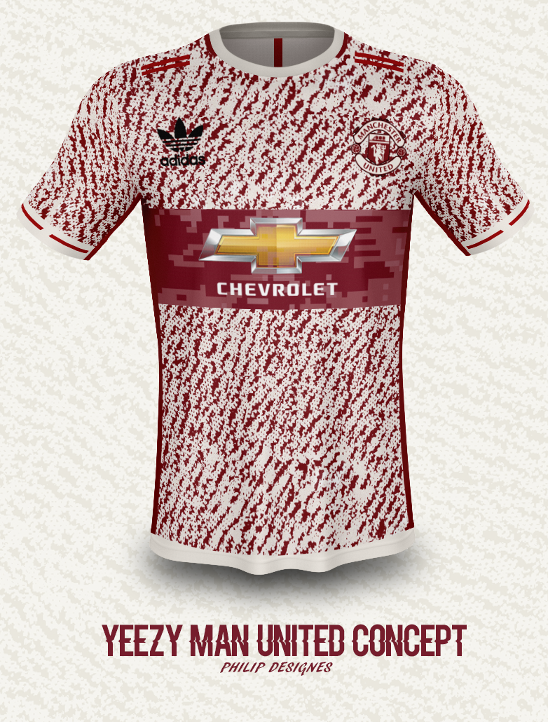 Manchester United Yeezy kit concept by Filip21 - Image Abyss