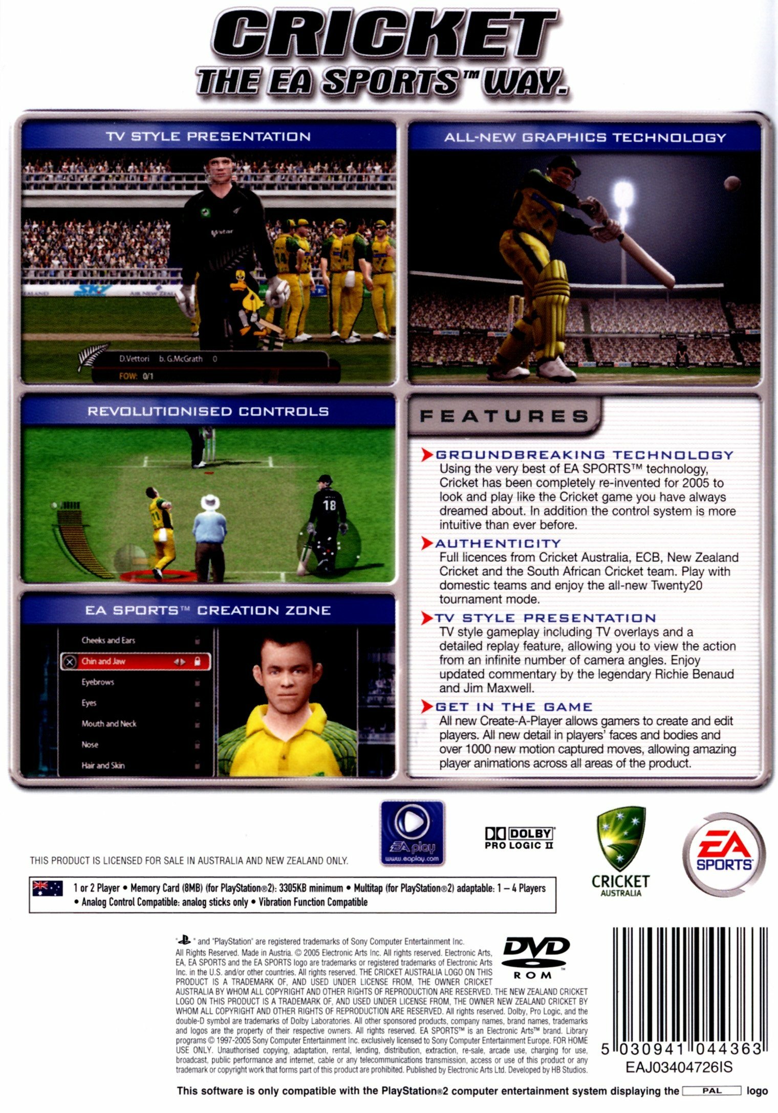 video game Cricket 2005 Image