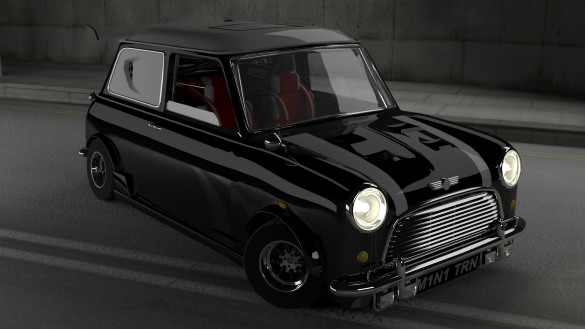 black car car video game Mini Desktop Racing Image
