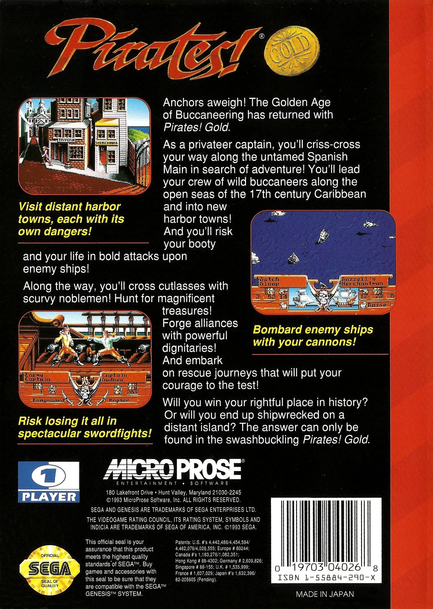 video game Pirates! Gold Image