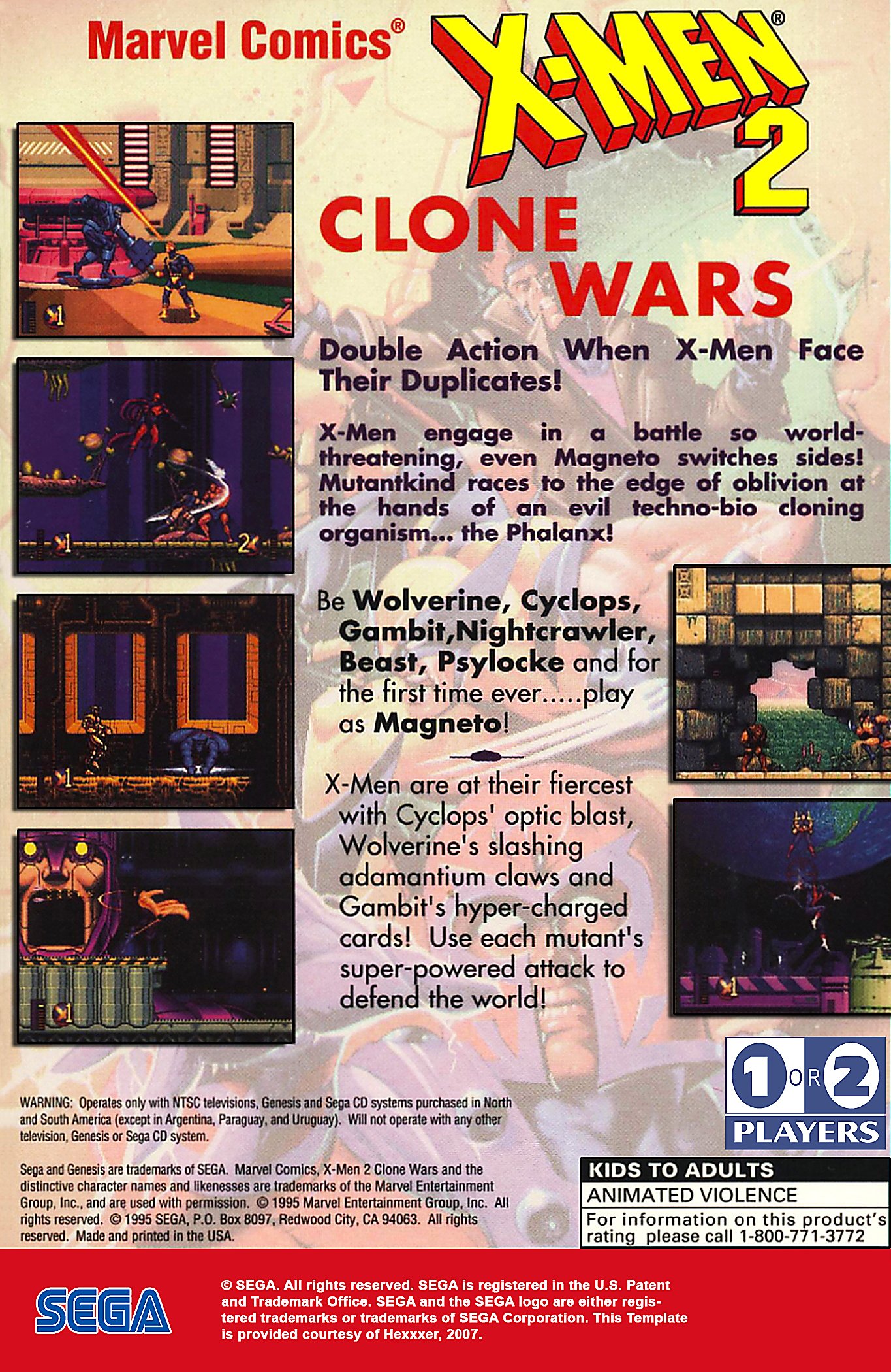 video game X-Men 2: Clone Wars Image