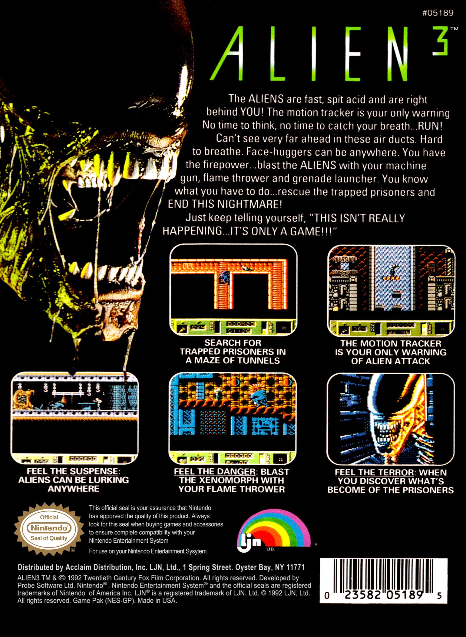 video game Alien 3 Image