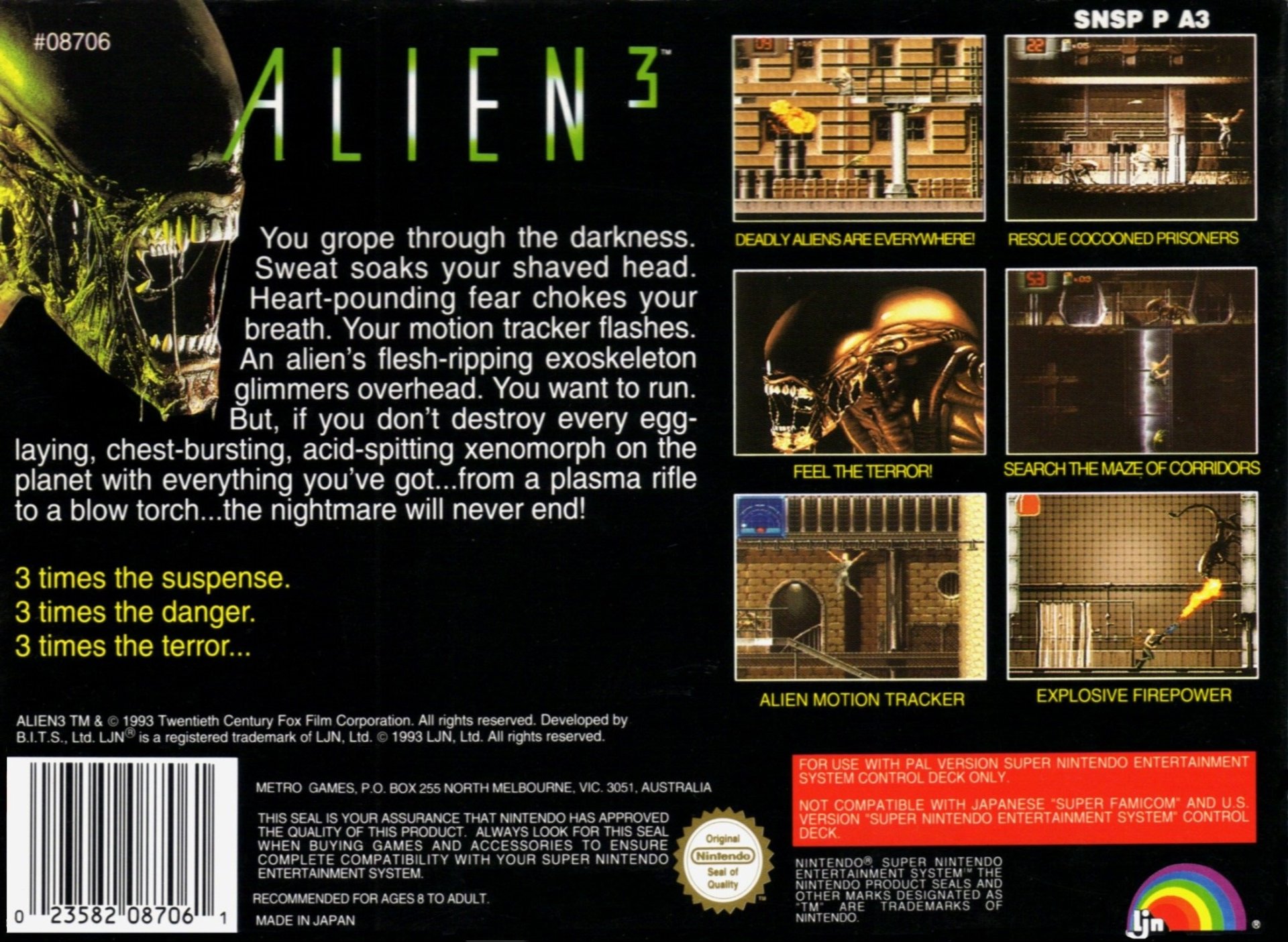 video game Alien 3 Image