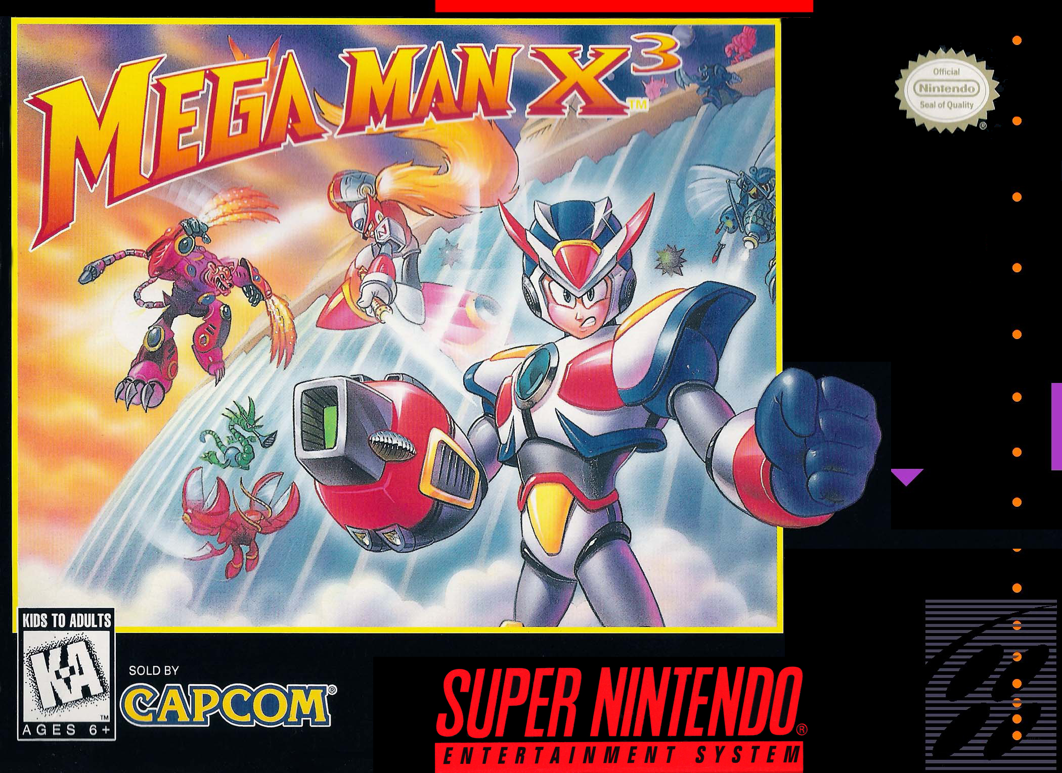 Mega Man X3 Video Game Box Art - ID: 18781 - Image Abyss.