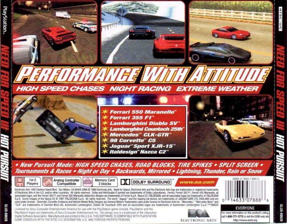 video game Need for Speed III: Hot Pursuit Image