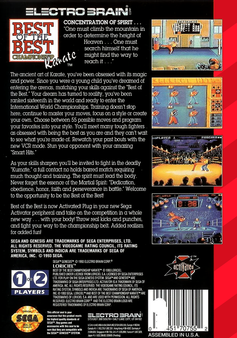 video game Best of the Best: Championship Karate Image