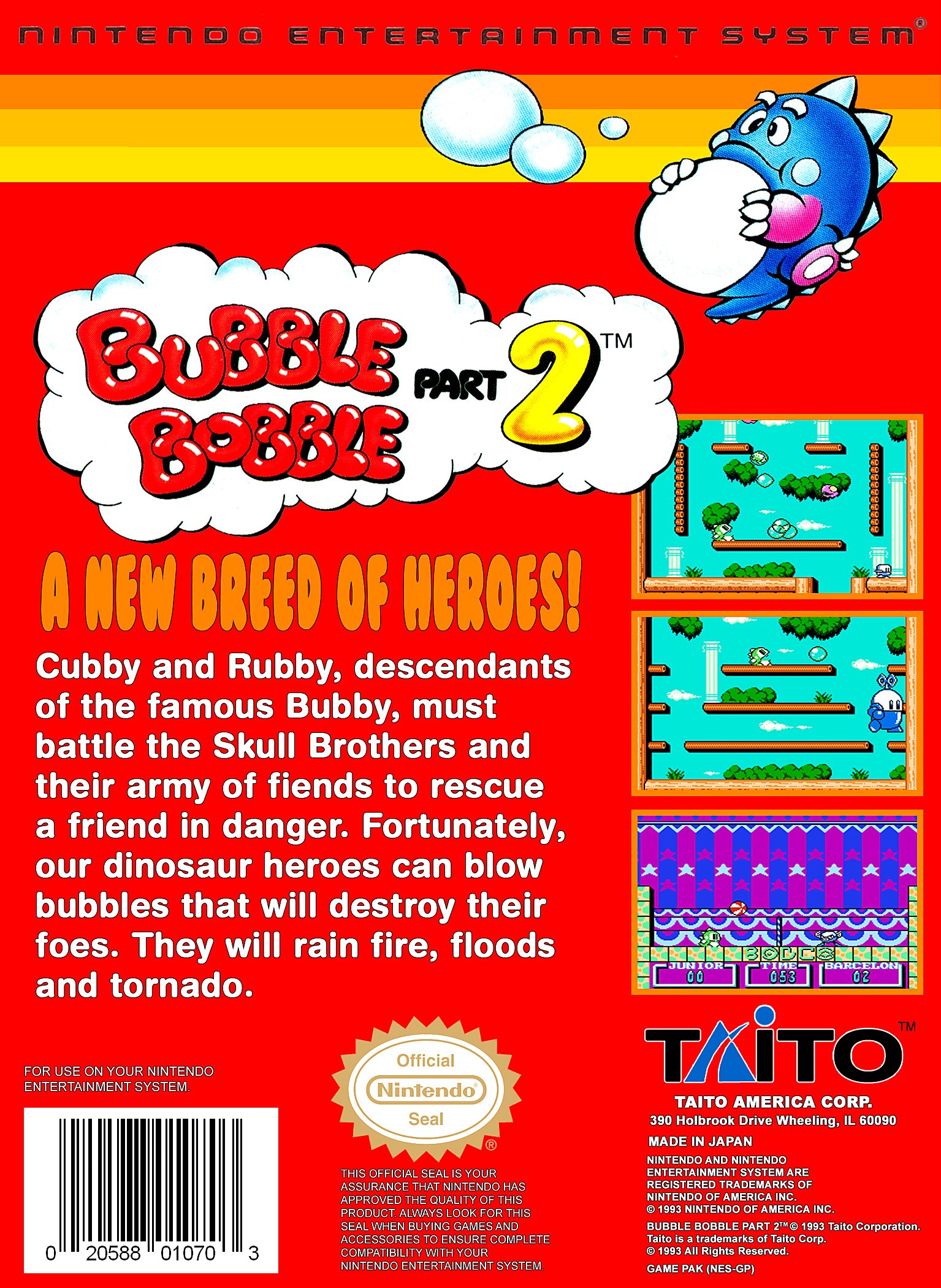 video game Bubble Bobble: Part 2 Image