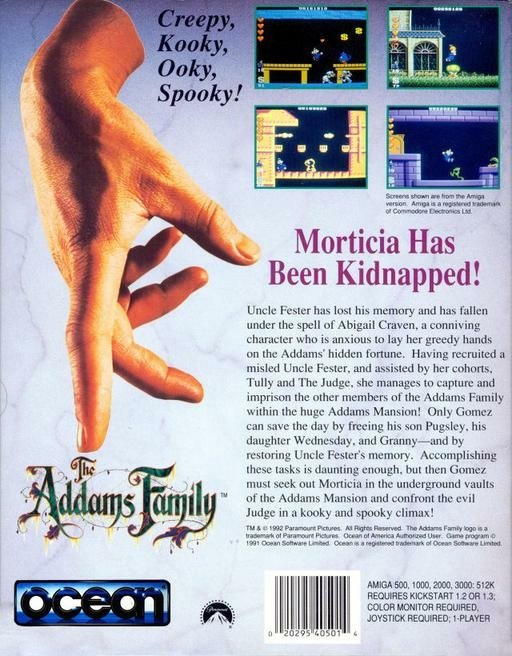 video game The Addams Family Image