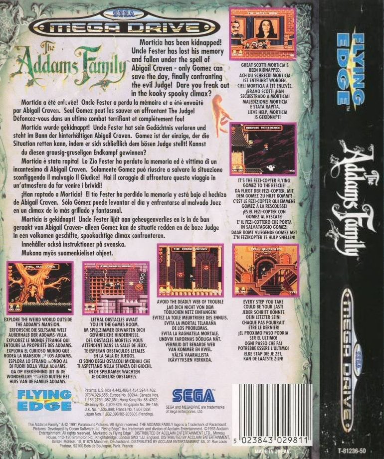 video game The Addams Family Image