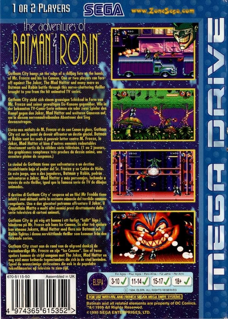 video game The Adventures of Batman & Robin Image