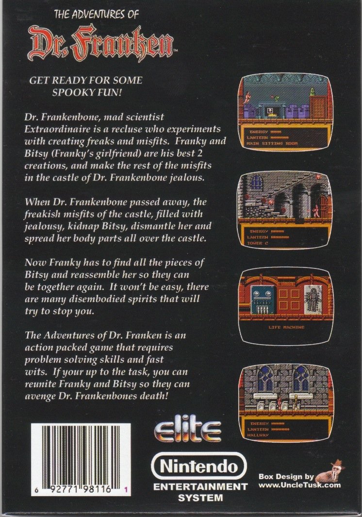 video game The Adventures of Dr. Franken Image