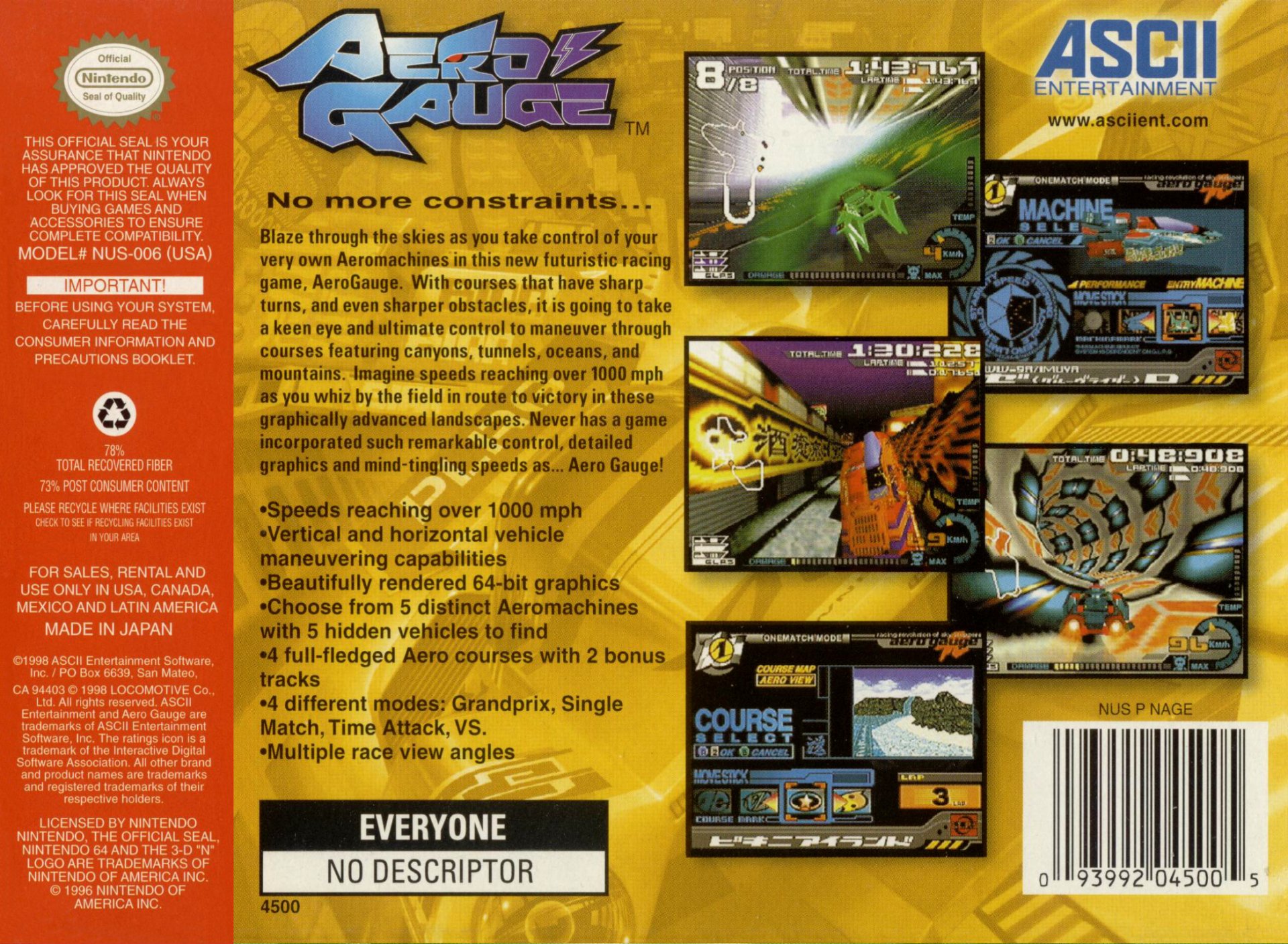 video game AeroGauge Image