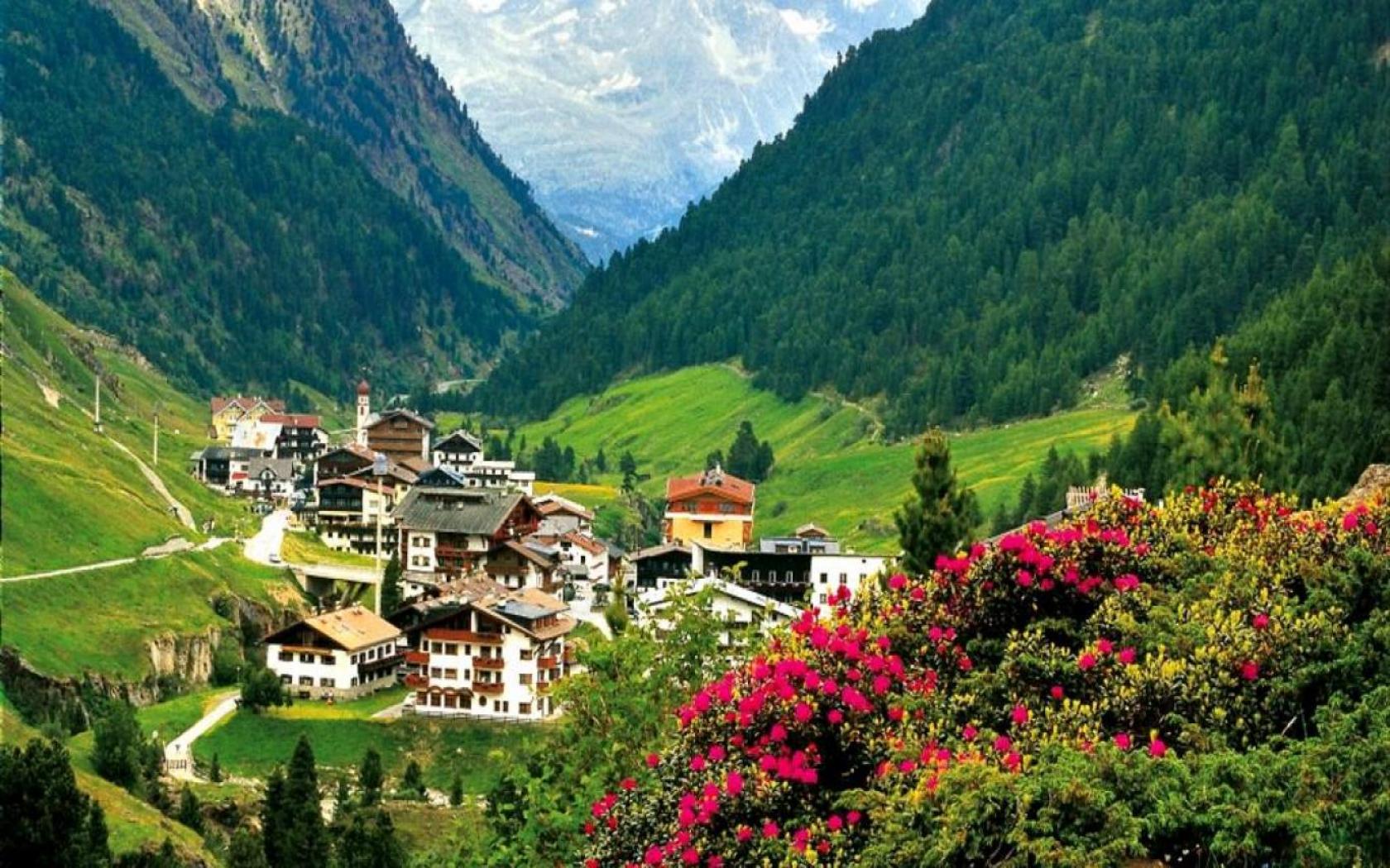 Mountain Village in Austria
