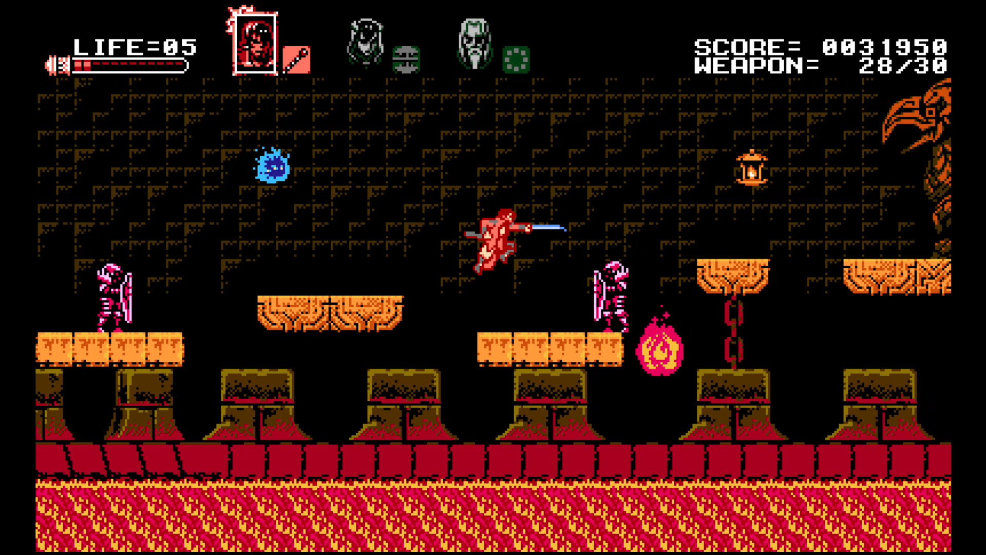 video game Bloodstained: Curse of the Moon Platformer Retro Games pixel art Image