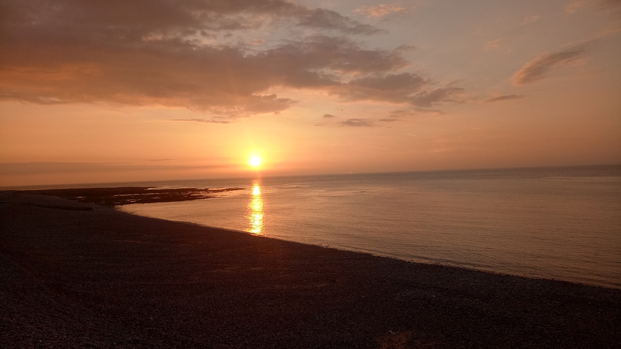 Sunset Over the Ocean - Image Abyss