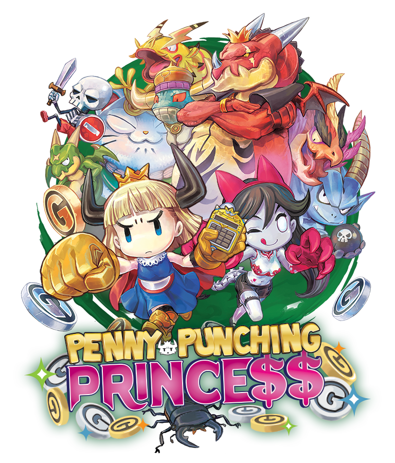 Penny-Punching Princess Video Game Box Art - ID: 195180 - Image Abyss