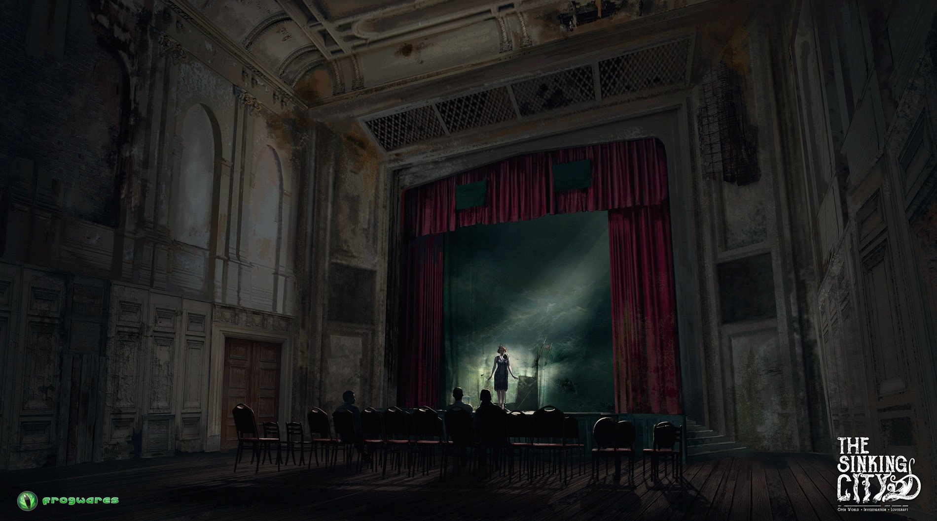 video game The Sinking City theater horror game art Image